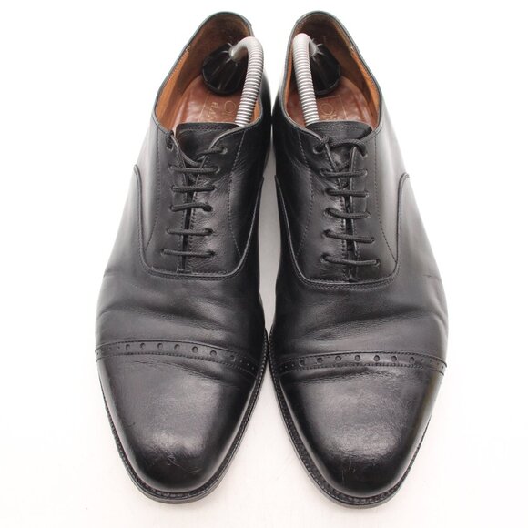 Oliver Sweeney Men's Size UK 10 Black Leather Lace-up Derby Shoes Cap Toe - Picture 2 of 11